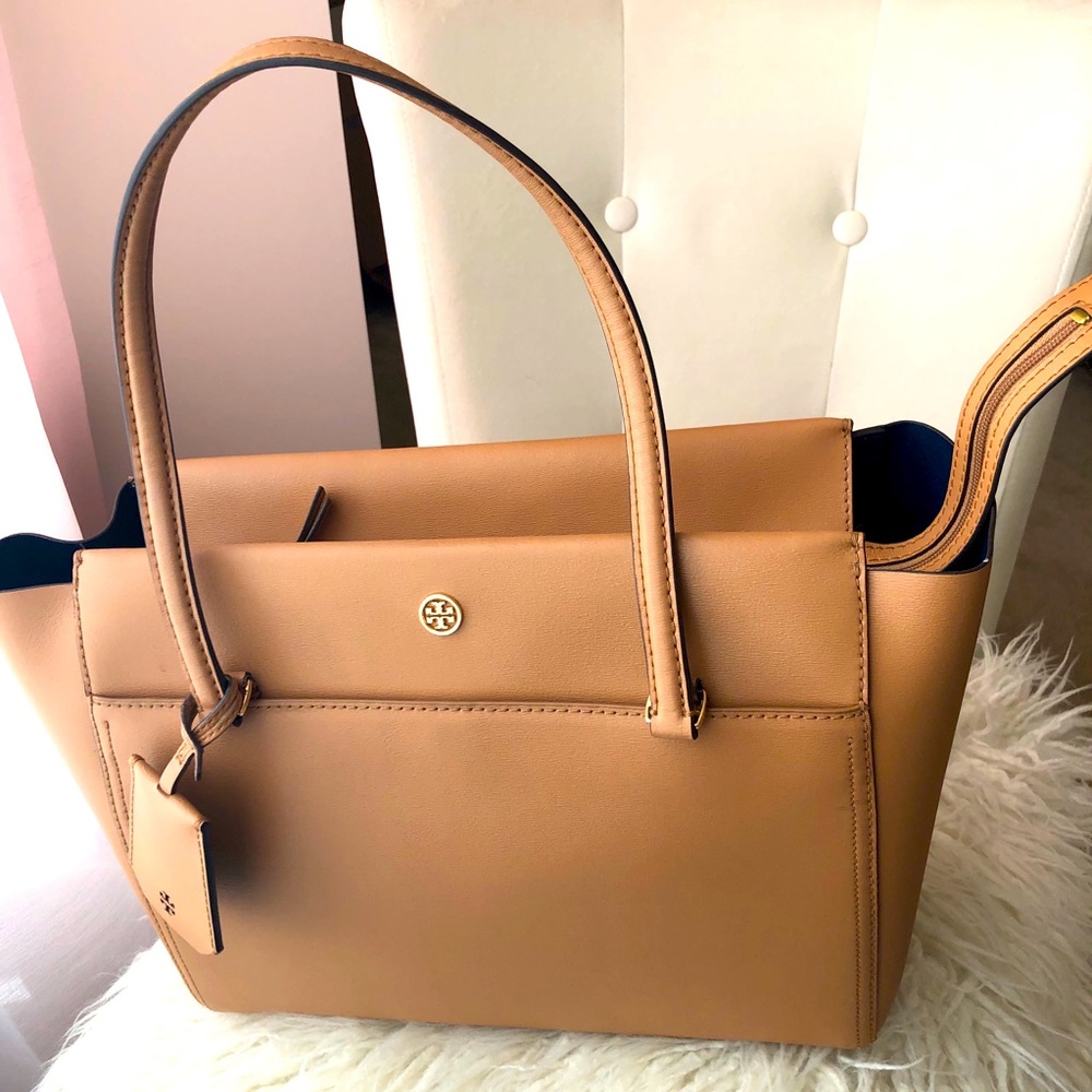 Tory Burch Tan Robinson Parker Tote